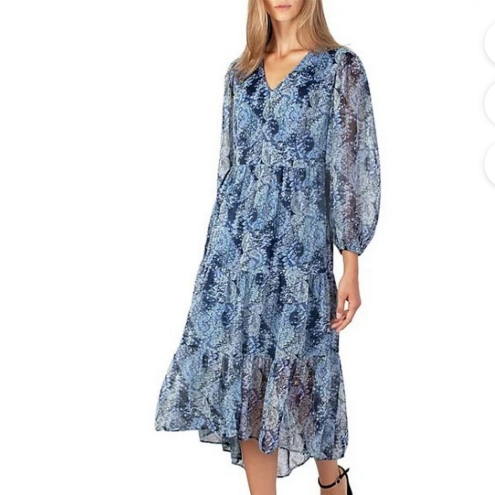 NWT Joie Printed Midi Dress Size Large